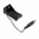 2db új 9V-os elemtartó doboz tokú vezetékes dugó 5.5 * 2.1mm Arduino UNO R3-hoz