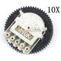 10db A103 10K duplex hajtómű potenciométer A10K 16x2mm 5pin az MP3 MP3 MP4 rádióhoz