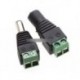 2Pairs Male Female 2.1x5.5mm DC tápcsatlakozó Jack adapter csatlakozó CCTV-hez
