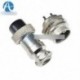 1Pair Aviation Plug 16mm GX16-3 3 érintkezős hím női panel fém drót csatlakozó