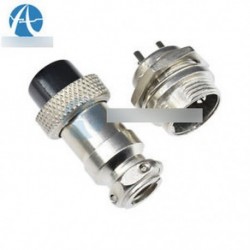 1Pair Aviation Plug 16mm GX16-3 3 érintkezős hím női panel fém drót csatlakozó
