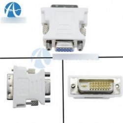 15 érintkezős VGA nő 24   1 tűs DVI-D férfi adapter videó konvertáló PC laptophoz