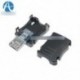 10db DIY Micro USB 5 tűs T port csatlakozóaljzat csatlakozó és műanyag fedél
