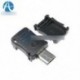10db DIY Micro USB 5 tűs T port csatlakozóaljzat csatlakozó és műanyag fedél