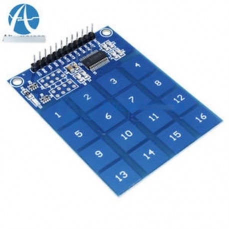 Arduino TTP229 16 csatornás digitális kapacitású kapcsolóérzékelő modul