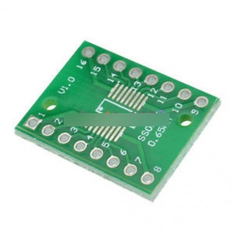 20db SOP16 SSOP16 TSSOP16 - DIP16 0.65 / 1.27mm IC adapter PCB kártya teteje