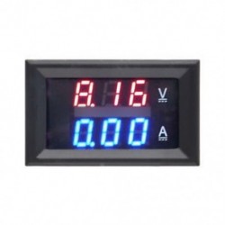 100 V 10A voltmérő ampermérő - DC 100V 10A feszültségmérő, kék   piros LED Amp Dual Digital Volt Amp mérő