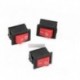 10db Red Rocker Switch 2 érintkező KCD1-101 250V 6A Boatlike Switch AL