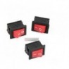 10db Red Rocker Switch 2 érintkező KCD1-101 250V 6A Boatlike Switch AL