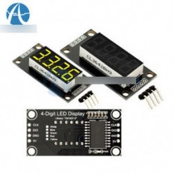 0,36 "TM1637 7 szegmensű 4 db cső LED sárga digitális kijelző modul Arduino