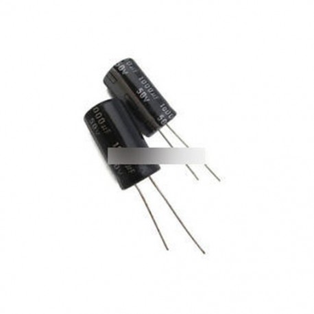 10db 1000uF 50V 105C radiális elektrolit kondenzátor 13x21mm
