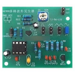 Többcsatornás NE555 hullámforma generátor modul szinusz háromszög négyzethullámú DIY készlet
