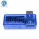 Kék USB teszter - USB OLED LED akkumulátortöltő Teljesítmény feszültségérzékelő feszültségmérő