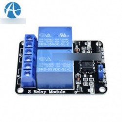 5V kétcsatornás relé modul optocsatolóval PIC AVR DSP ARM Arduino készülékhez