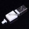 10db férfi USB csatlakozó USB 2.0 csatlakozó adapter készlet A-típusú 5P fehér DIY komponensek