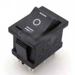 5db 6Pin DPDT ON-OFF-ON 3 pozíció Snap csónakkapcsoló AC 6A / 250V 10A / 125V