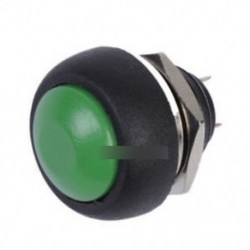 5db 12mm vízálló pillanatnyi ON / OFF nyomógomb Mini kerek kapcsoló zöld