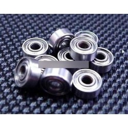 10db MR62ZZ (2x6x2,5 mm) fém árnyékolt PRECISION golyóscsapágyak Mini csapágyak
