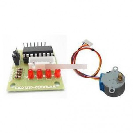 12V-os léptetőmotor 28BYJ-48 hajtásvizsgáló modultáblával ULN2003 5 sor 4 fázis