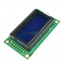 Kék 0802 LCD 8x2 karakteres LCD kijelző modul 5V LCM Arduino Raspberry pi