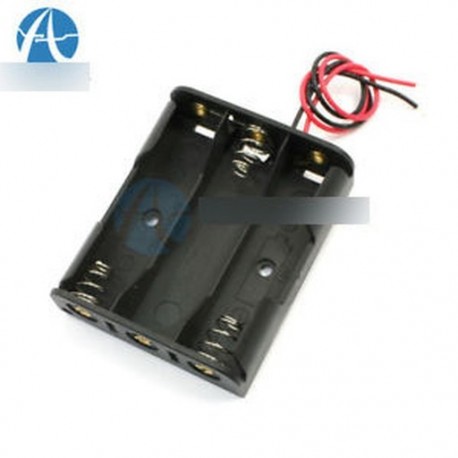 5db műanyag akkumulátor tárolódoboz tartó 3 X AA 3xAA 4,5 V-os vezetékhuzalhoz