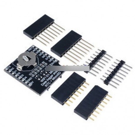Micro SD Wemos D1 mini adatgyűjtő pajzs   RTC DS1307 óra Arduino / málna