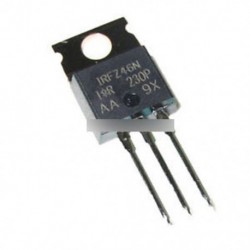 10db IRFZ46 IRFZ46N TO-220 N-csatorna 53A 55V tranzisztor MOSFET TOP