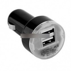 Fekete (nincs kijelző) - 4 In 1 Dual USB autós töltő adapter feszültség DC 5V 3.1A tesztelő iPhone Tablet