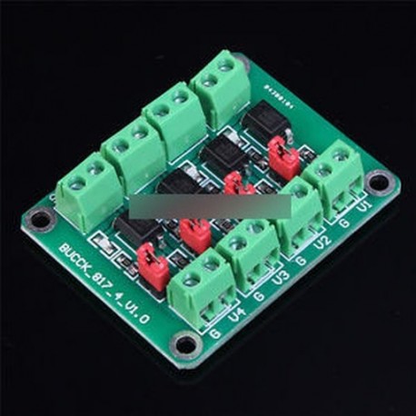 PC817 4-csatornás feszültségváltó modul optocsatoló szigetelőmodul