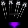 100db 5 mm-es szalmakalap UV lila szuper fényes LED fénykibocsátó dióda