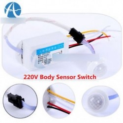220 V 200W - 220V 110 ° / 360 ° 50HZ infravörös test mozgásérzékelő kapcsoló PIR automatikus érzékelő radar
