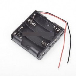5db műanyag akkumulátor tárolódoboz tartó 4 X AA 4xAA 2A 6.0V vezetékhuzalhoz