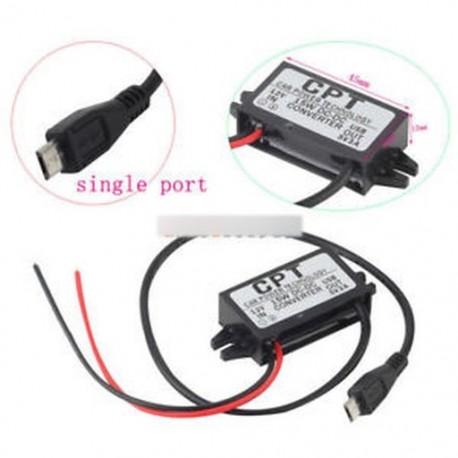 Mikro USB (2. modell) - 12V Lépés 9/5 / 6V 2A / 3A 15W Micro  USB tápegység átalakító