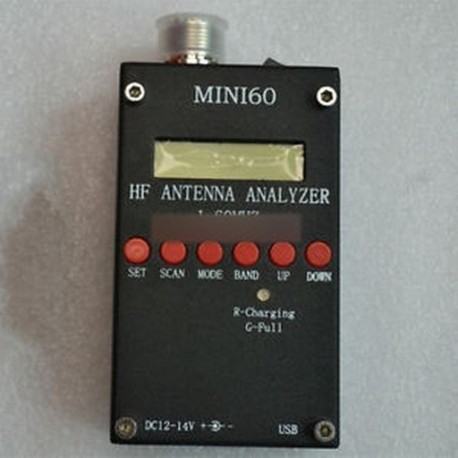 SARK100 Mini60 HF ANT SWR Antennaelemző mérő 1-60Mhz Ham Rádióhoz