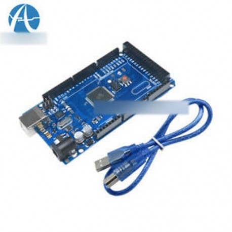 2PCS MEGA 2560 R3 ATMEGA16U2 ATMEGA2560-16AU kártya   USB kábel
