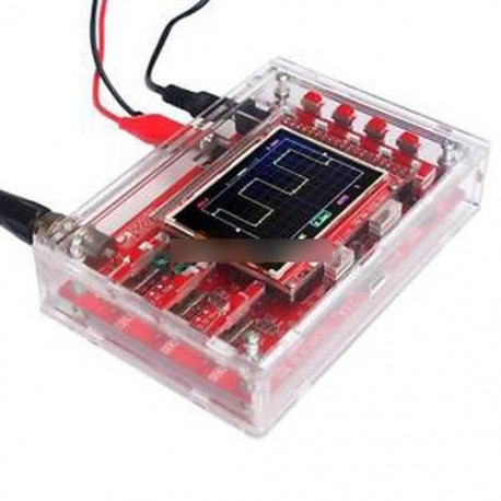 DSO138 2.4 "TFT digitális oszcilloszkóp akril tok DIY készlet SMD forrasztva