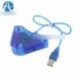 A PS 2 Converter kettős vezérlő konzol Joystick az USB 2.0 laptop PC adapterhez