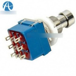 5db - 1/2/5 / 10PCS 9-pólusú gitárhatások pedáldoboz Stomp bypass 3PDT lábfém kapcsoló