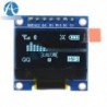 Kék 3-5V 0.96 "SPI soros 128X64 OLED LCD LED kijelző modul Arduino