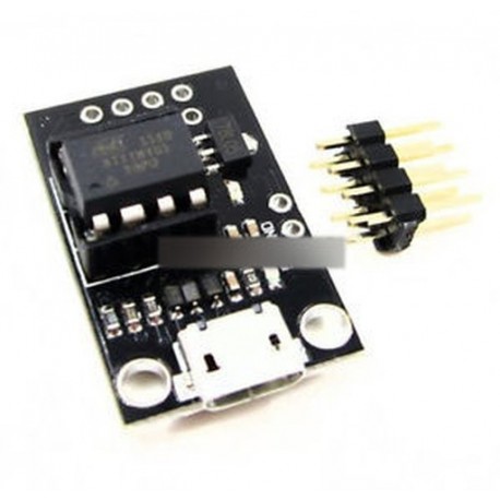 Fejlesztő programozó panel Micro USB ATtiny   DIP-8 Tiny85-20PU CHIP IC