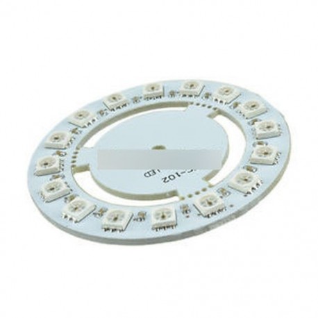 WS2812 WS2811 5050 RGB LED lámpa panel kerek 16 bites 60mm 5V szivárvány pontos