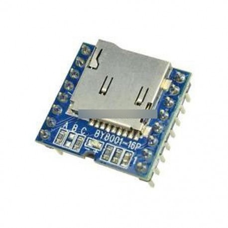 Micro SD TF U-Disk BY8001-16P MP3 lejátszó Arduino audio hang modul