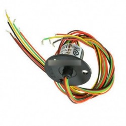 12.5mm 300Rpm 6 vezetékek CIRCUITSx2A kapszula csúszógyűrű AC 240V monitor robothoz