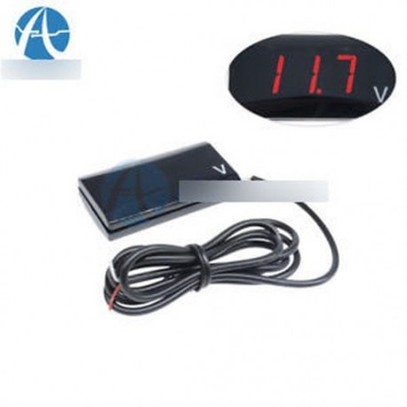 12V LED kijelző Voltmetrikus feszültségmérő panel mérő autó motorkerékpárhoz