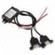 DC-DC 12V-tól 5V-ig 3A autós tápegység adapter Dual USB női csatlakozó vízálló