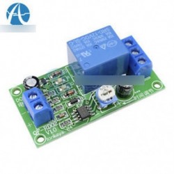 12 V NE555 késleltető relé (0-60s) - NE555 DC 12V késleltetési idő relé időzítő kapcsoló Állítható modul