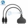 2,5 hüvelykes USB 3.0 a SATA-hoz 22 Pin-os merevlemez-meghajtó SSD-adapterkábel