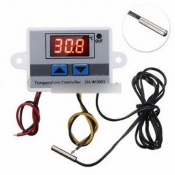 24 V-os fehér - 12V / 24V / 220V digitális LED hőmérséklet szabályozó termosztát vezérlő kapcsoló szonda