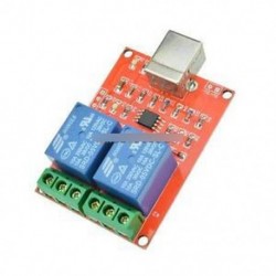 5V USB relé 2 csatornás programozható számítógépvezérlés az intelligens otthoni használatra