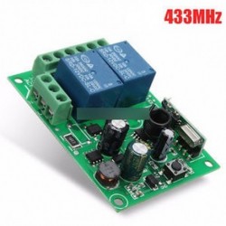 220 V 2-csatornás 433MHz - 315MHz / 433MHz 2 CH csatornás vezeték nélküli RF relé távirányító kapcsoló vevő 220V